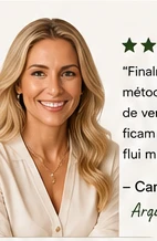 Mulher loira elegante e confiante